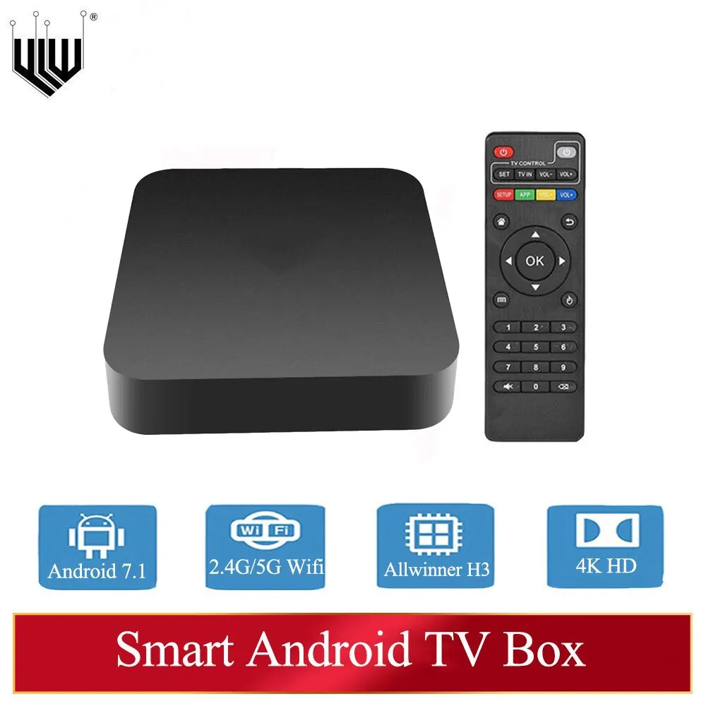 YLW Android XQ Pro TV Box 2,4G 5G WiFi H3 1 ГБ ОЗУ 8 Гб ПЗУ Google Play Youtube медиаплеер телеприставка