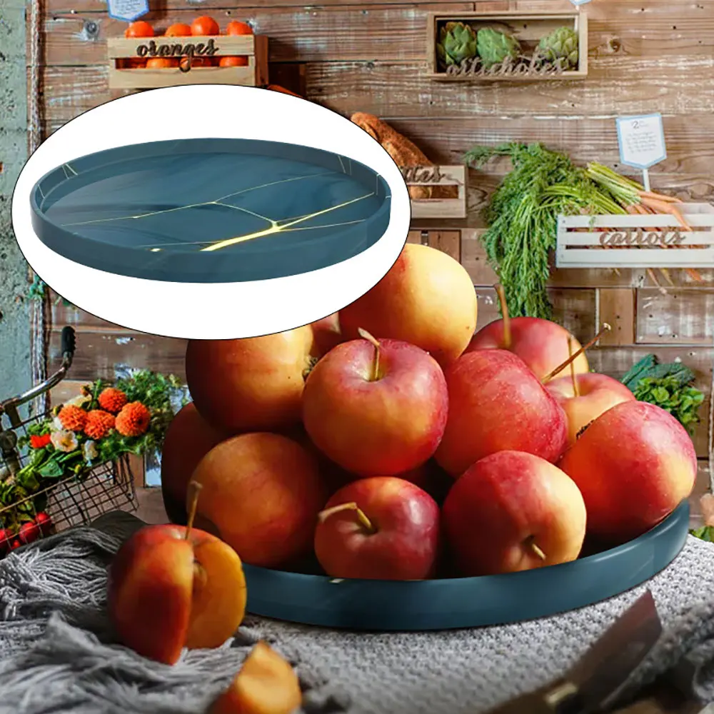 For Fun Large Tray Silicone Mold DIY Round Cement Concrete Storage Tray Mould Handmade Resin Dish Plate Making Craft Molds