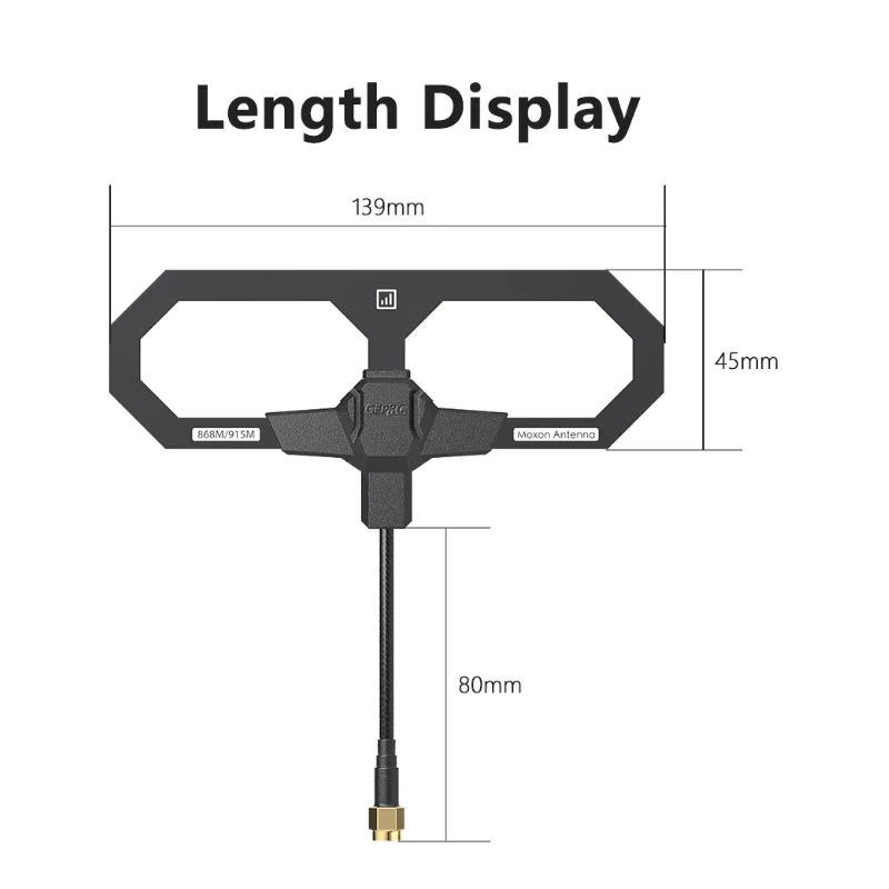 Antena moxon geprc 868m/915m, 860-930mhz sma, alta frequência, longo alcance, fpv, diy, quadricóptero rc, drone freestyle, peças de reposição