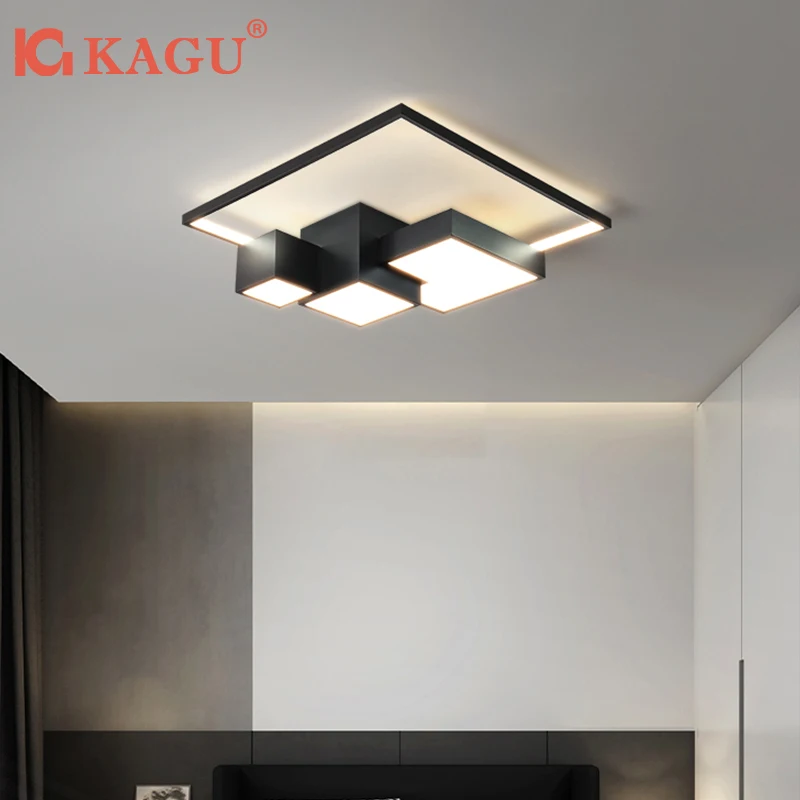 

Nordic LED Ceiling Light - Dimmable Modern Fixture for Living Room, Bedroom & Hallway, Scandinavian Minimalist Lighting