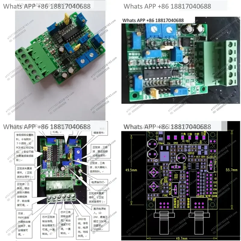 Sine Wave Generator PWM Square Wave Orbital Triangle Sawtooth Wave Signal Generator for Electronic Testing and Calibration