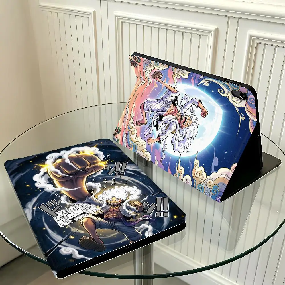 One Piece Anime with Pencil Slot Case for Apple iPad Pro11 13 10th 7/8/9th Air 11 13 M4 M3 M2 A16 2026 Air 4/5/6th