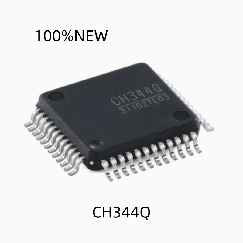 (5 Pieces) 100% New Ch344Q Lqfp-48 USB Bus Adapter 4 Asynchronous Serial Port Chip Ics