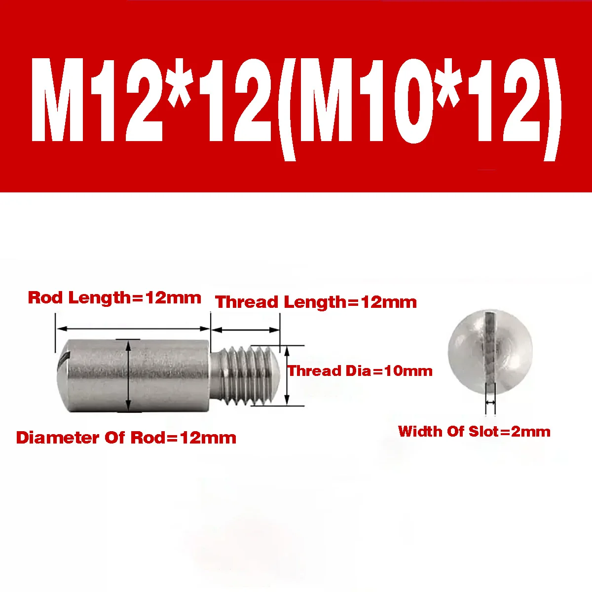Variant: 4pcs  M12x12xM10x12