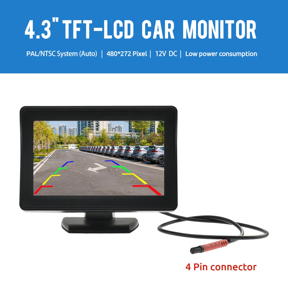 Car Rear View Camera Wide Degree  4.3\