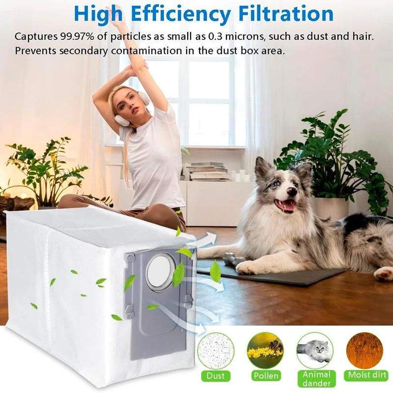 Dust Bags for Qrevo Curv/Qrevo Plus/P20 Pro Robot Vacuum Consumables Spare Parts Rag Mop Cloth Accessories-A23R view 3