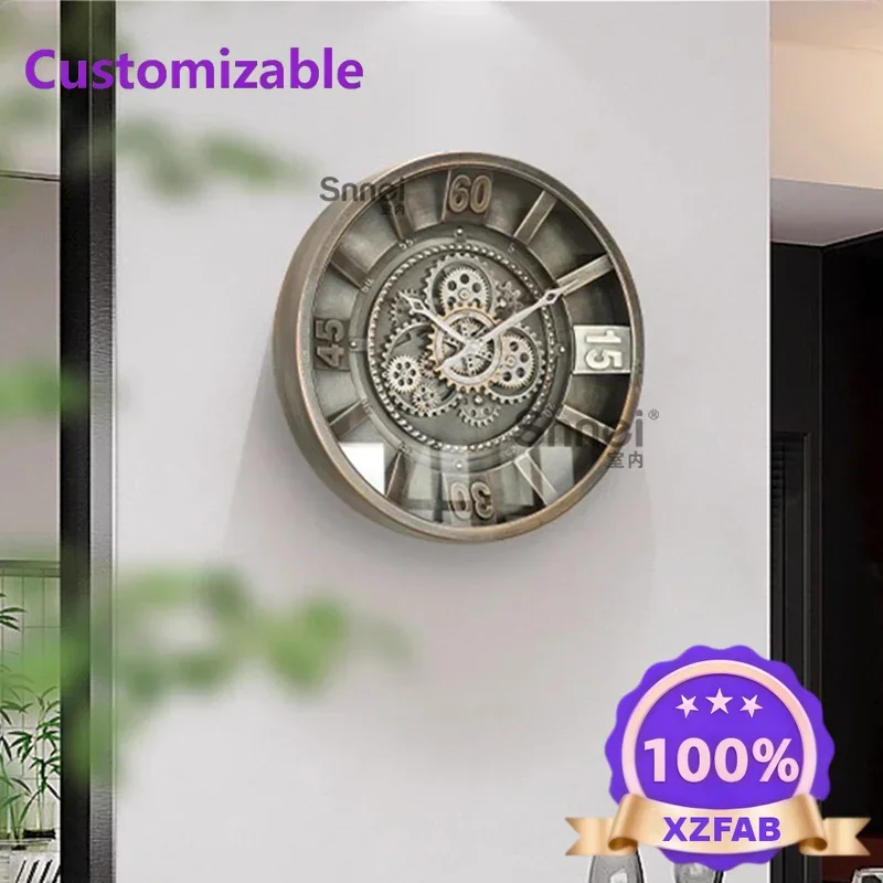 Factory Direct 2026 Fashion Design Clock Wall Digital Minimalist Restaurant Kitchen Wall Watch Cute Aesthetic Wooden Horloge Mur