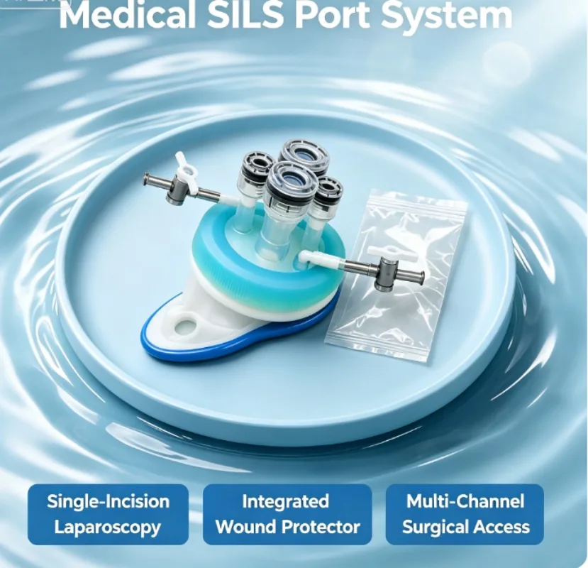 Minimally Invasive SILS Single Incision Laparoscopy Port With Wound Protector Disposable Surgical Operating Accessory Tool