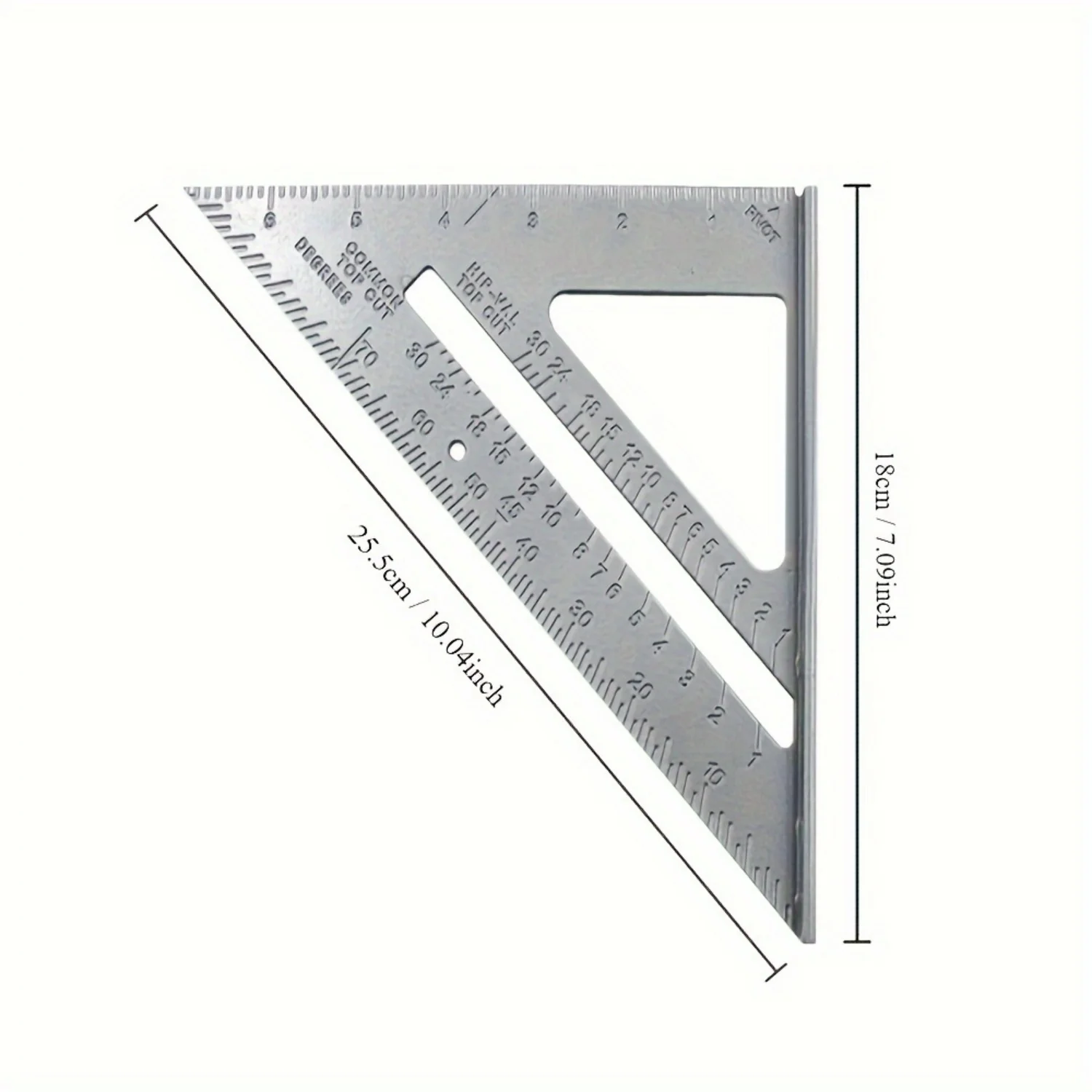 Measuring Tool Carpenter Straight Ruler Aluminum Alloy Speed Protractor Miter 3 Right Angles Scribe Saw Guide Rail Set Square