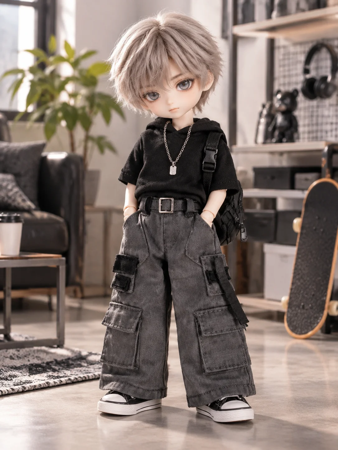 O.b.11 Ah Si 3.0 Deconstructed Wide-Leg Men's Casual Trousers North M Body Escape Fairy Body D Male Shura Pill Style