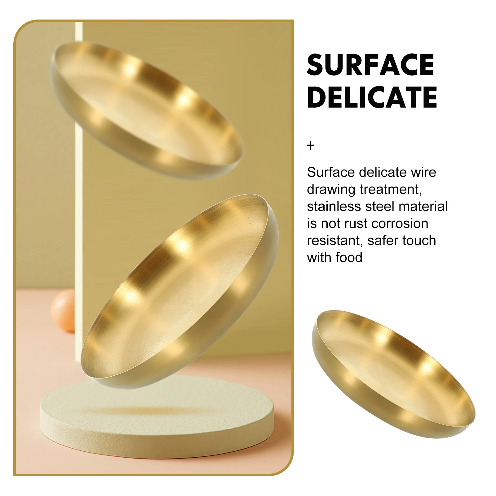 

Stainless Steel Food Plate Exquisite Craftsmanship Serving Tray for Breakfast Snacks Fruits Sandwiches Elegant Design