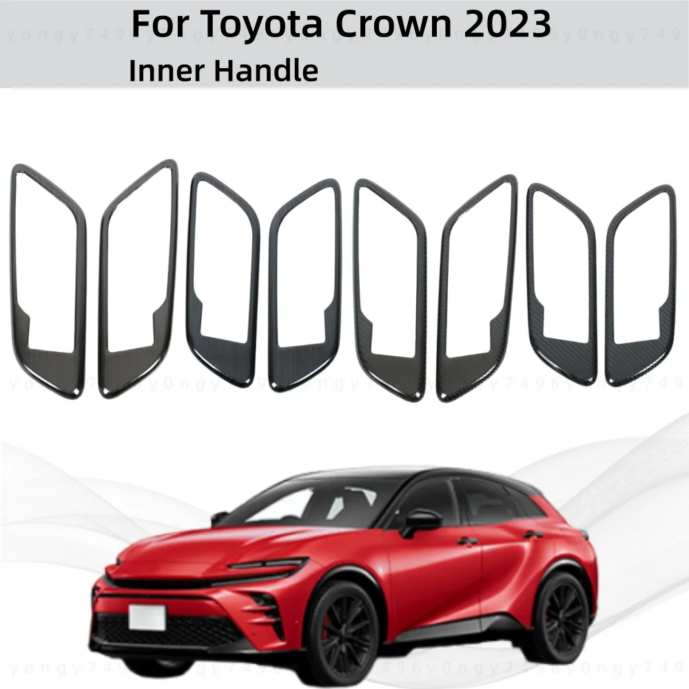 

Car Stickers Styling Carbon Inner Door Handle Beze For Toyota Crown 2023 ABS Plastic Cars Modification Decoration Accessories