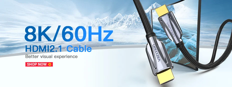Vention 10K DisplayPort-Kabel 8K@60Hz 4K@165Hz 40 Gbit/s Display Port Audiokabel unterstützt HDR HDCP 2.2 für Gaming-Monitor TV DP 2.0 – Detail 2