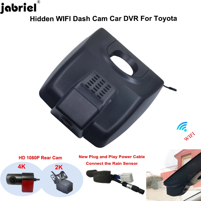 For Toyota Camry xv70 70 v70 For Toyota Camry LE XLE For Toyota Camry SE XSE 2017 2018 2019 2020 Aurion 4K Dash Cam Camera DVR