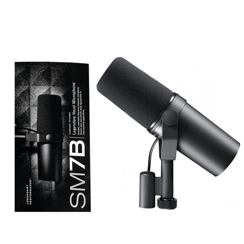 Professional Dynamic Vocal SM7B Microphone for Studio Recording Broadcasting Podcasters Streamers Vocalists