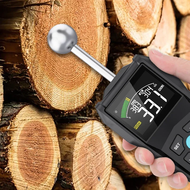 Digital Spherical Moisture Tester Multifunctional LCD Display  Wood Concrete Non-invasive Moisture Tester humidity tester