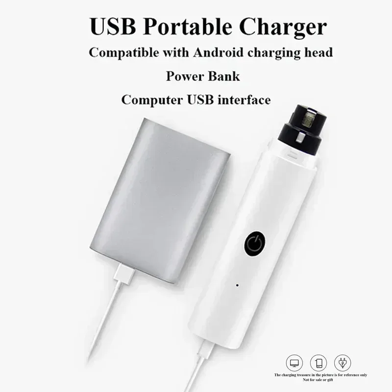 جديد الكهربائية الكلب مسمار كليبرز قابلة للشحن USB شحن مصباح ليد هادئة القط مسمار المطاحن كفوف الحيوانات الأليفة مسمار الاستمالة الإمدادات