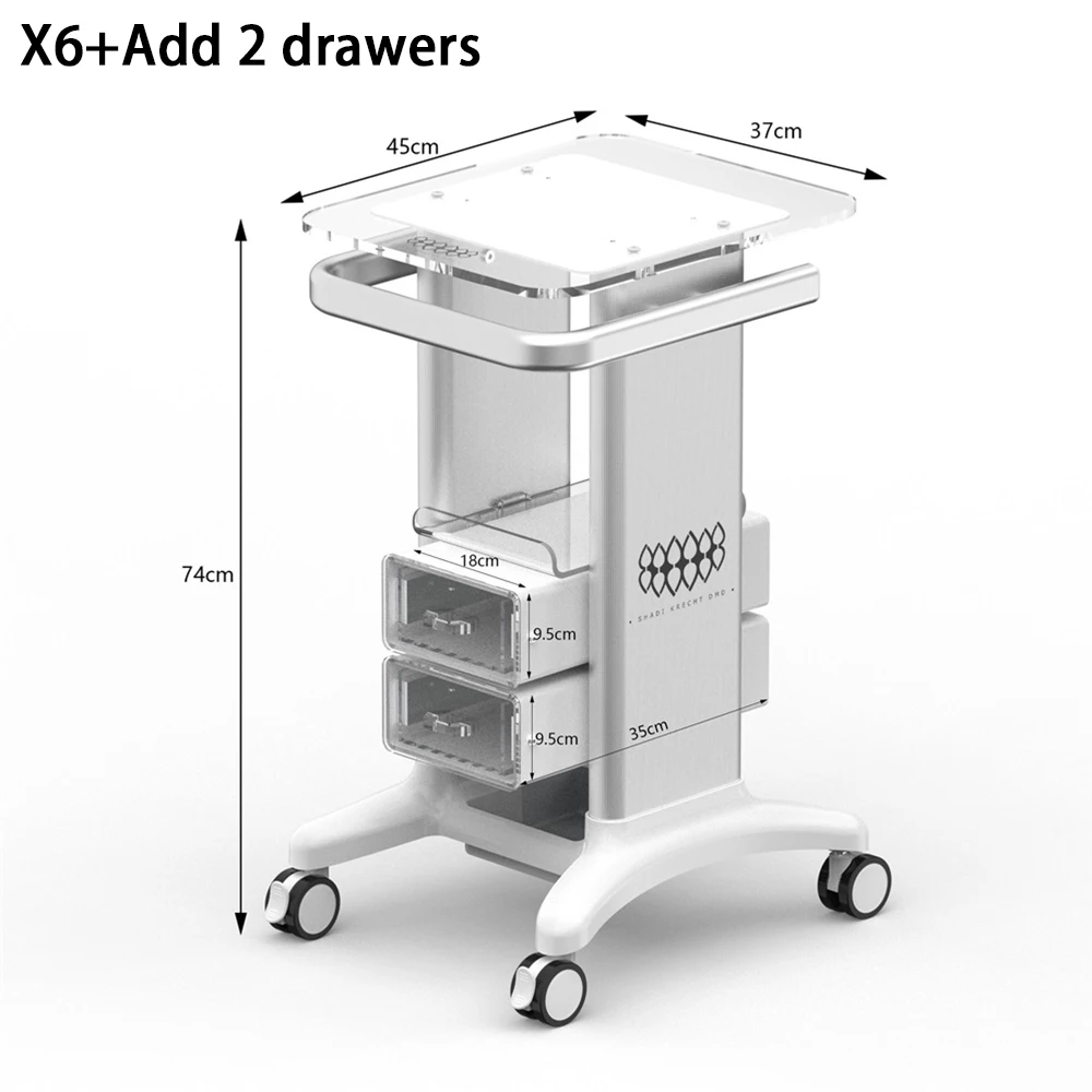 Drawer Laptop Trolley Clinic Oral Instrument Trolley