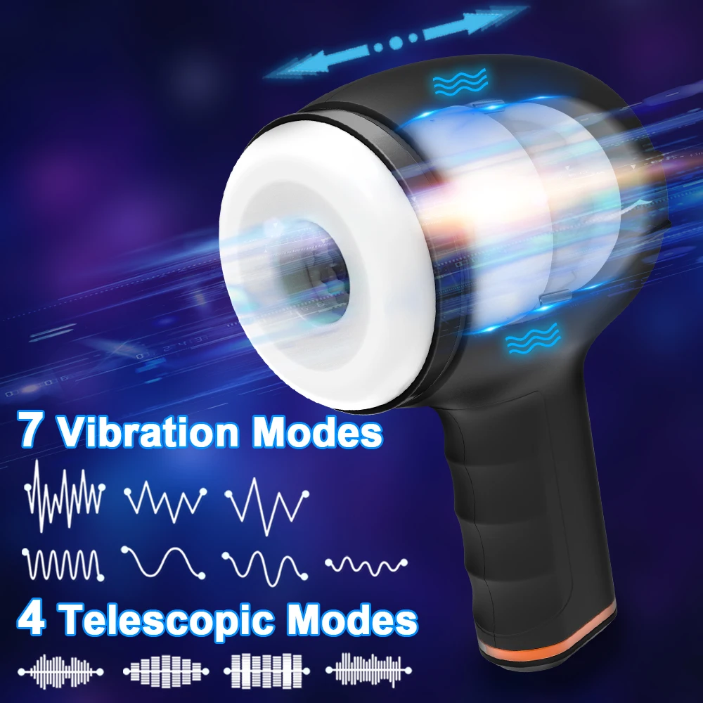 Automatic Thrusting Male Masturbator Cup Hands Free Blowjob Vagina Masturbation Sex Toys Adult Goods for Men Electric Mastubator