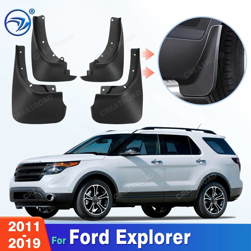 For Ford Explorer 2011-2019 2013 2014 2015 2016 2017 2018 Fender Mudflaps Splash Guards Mudguards Mud Flaps Car Accessories