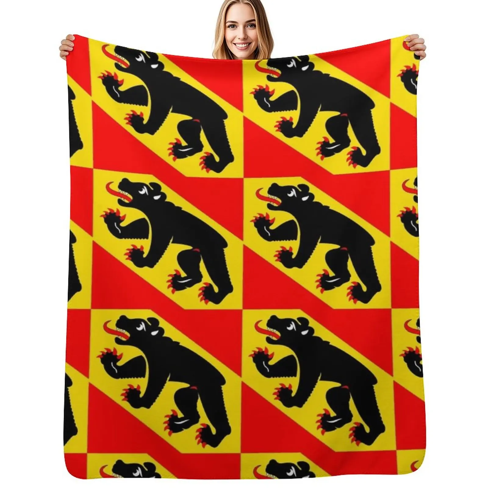 

Flag of Bern Canton Throw Blanket Sofa Quilt anime Soft Blankets