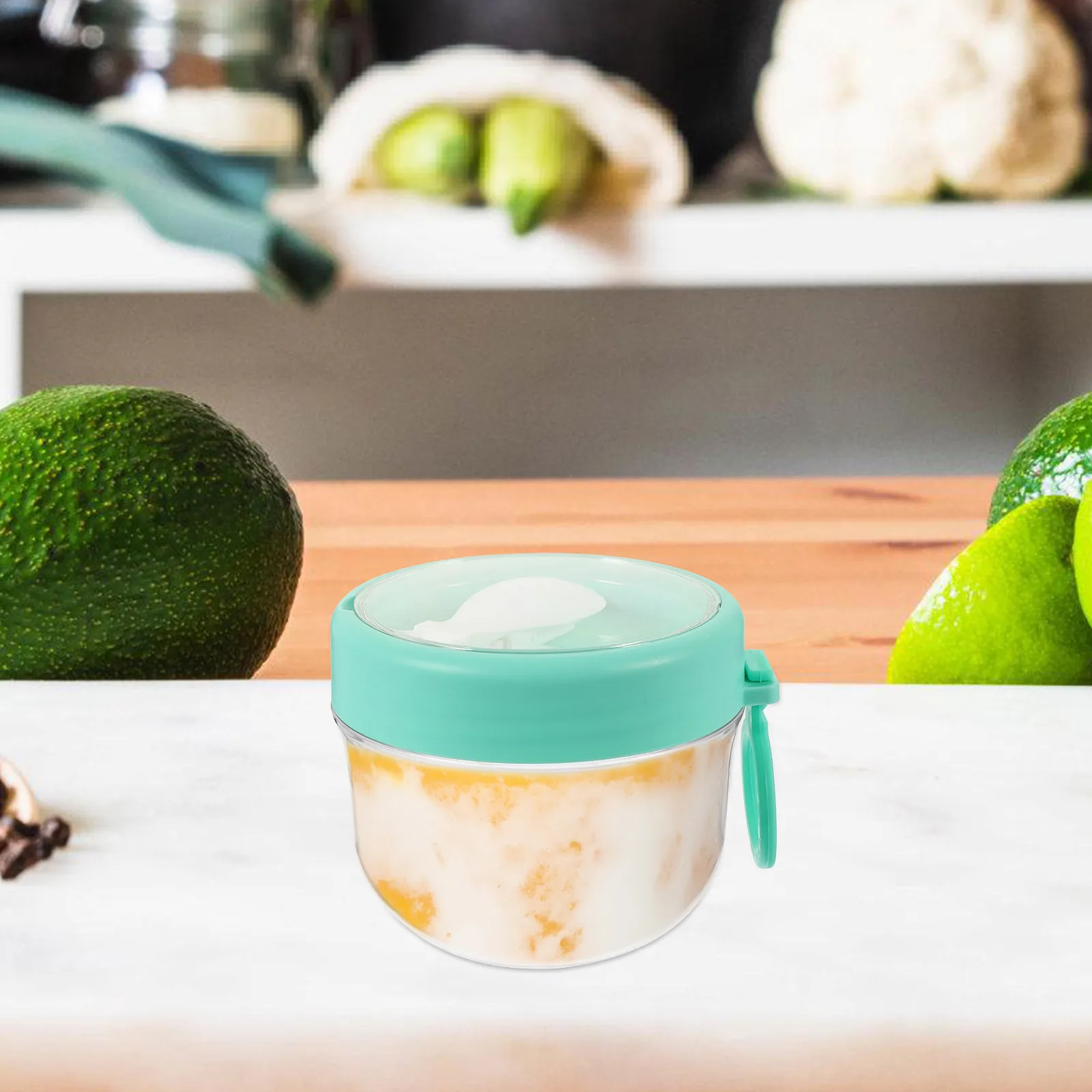 

Oatmeal Portable Breakfast Cup Cups with Lids Overnight Oats Jars Glass Bottle Container for