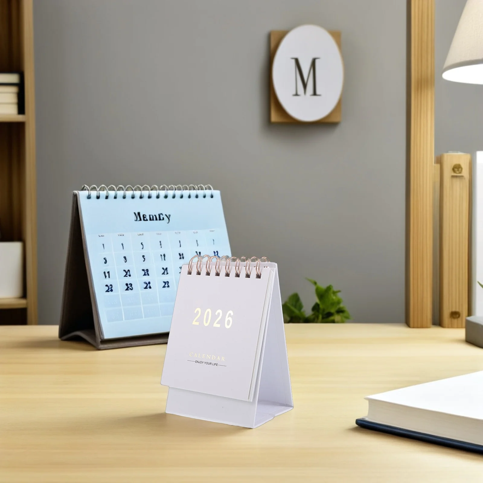 

6Pcs 2026 Desk Calendar Mini Foldable Monthly Planner Daily Tear Off Schedule Organizer Small Standing Desktop Planner