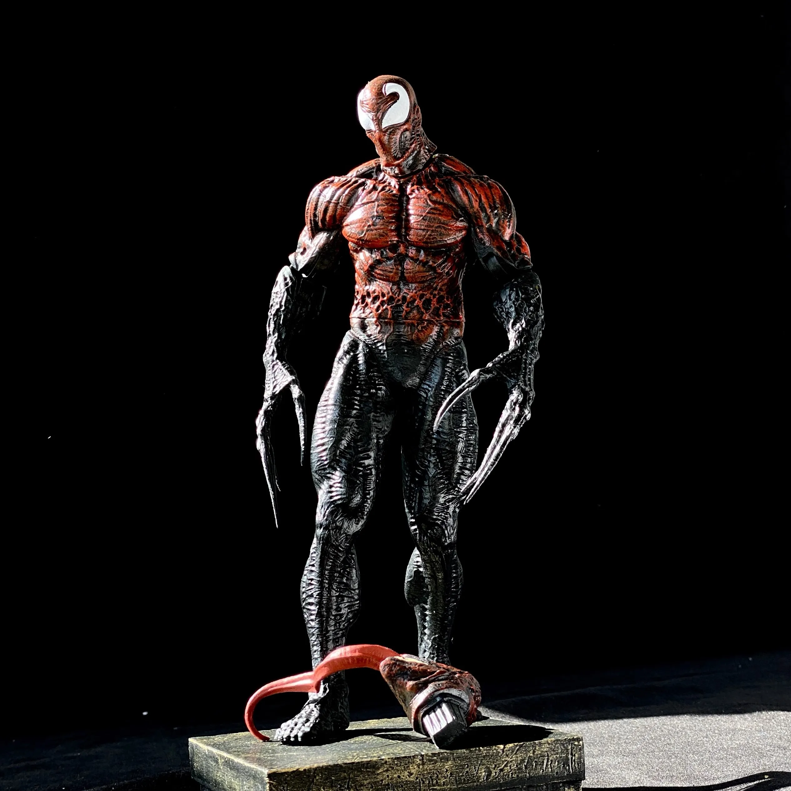 In Stock Gk Venom: The Last Dance Toxin Anime Figure 30cm Double Headed Carving Toxin Action Figure Statues Toys Doll Kids Gift