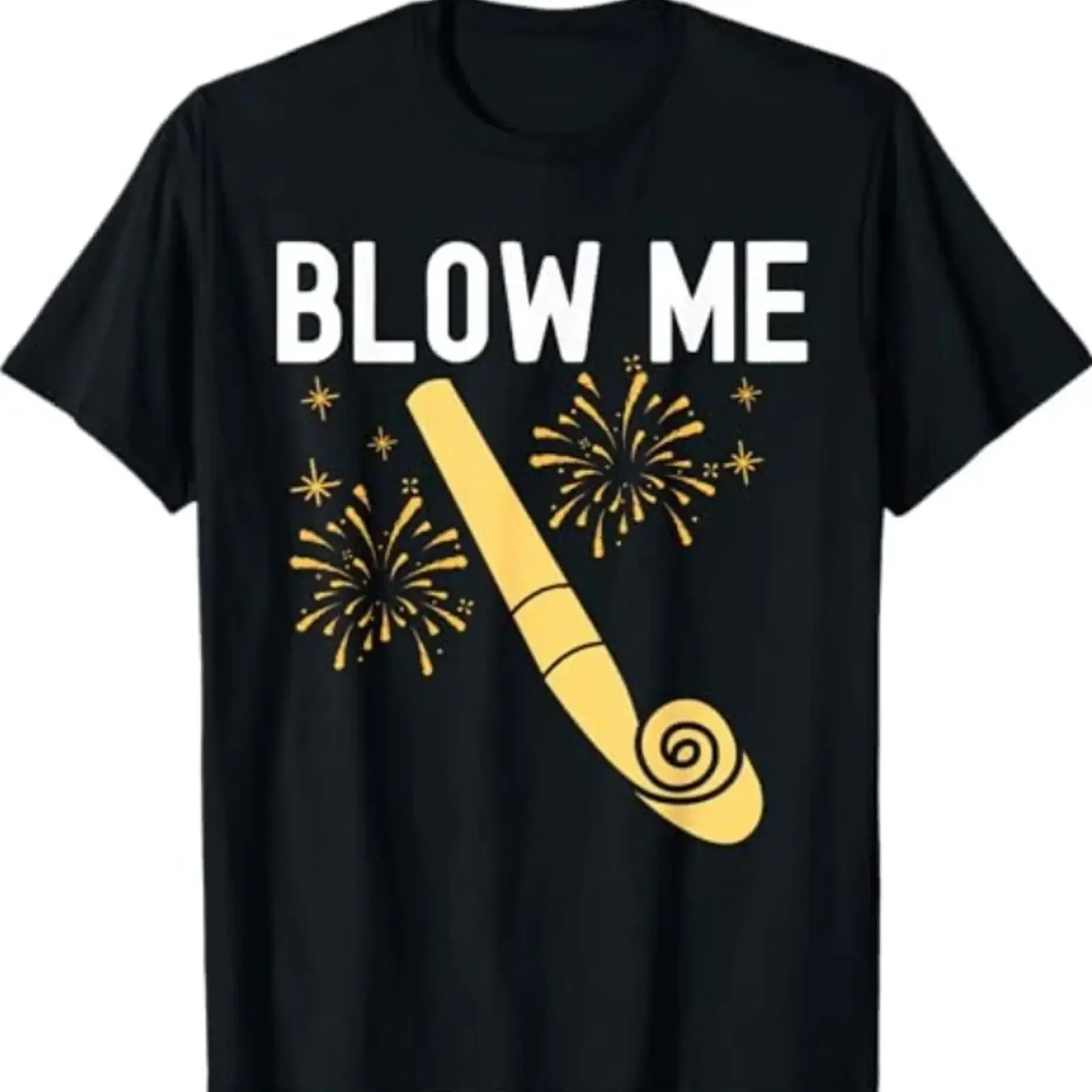 Funny Blow Me Kiss Happy New Year Couple Matching T Shirt vintage Washed Unisex streetwear fashion Top For Everyday Wear