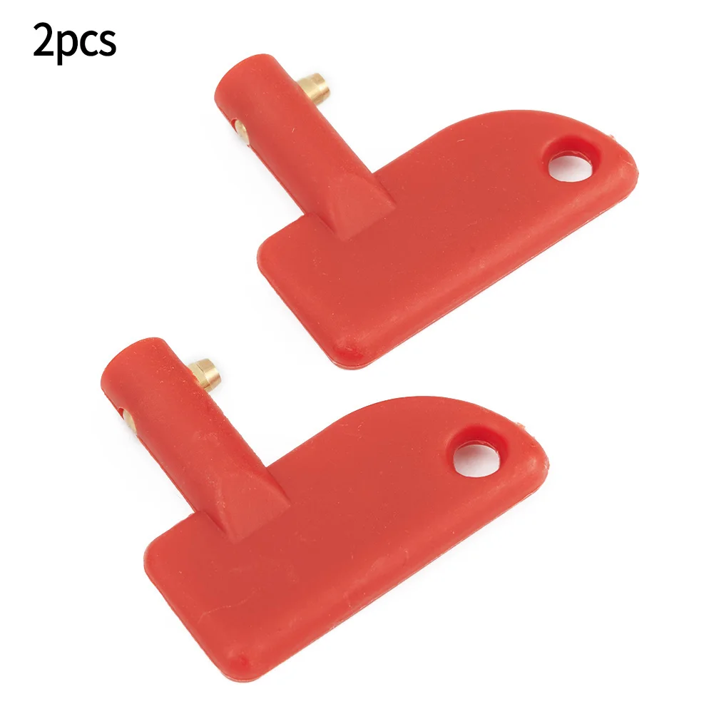 Keys Cut Off Switch Key Accessories For Battery Isolator Switch For Marine For Truck Red Replacement Set Spare Key