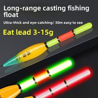 Electronic Fishing Float 4-5g Weight Long Tail Design Slip Drift Tube Bobbers Slip Drift Tube Buoy Night Fishing Buoy