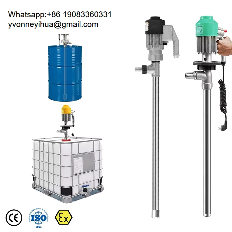 

Barrel Electric Ex Chemical Diesel Drum Pump Flame Explosion Proof Electric Barrel Pump For Fuel Diesel
