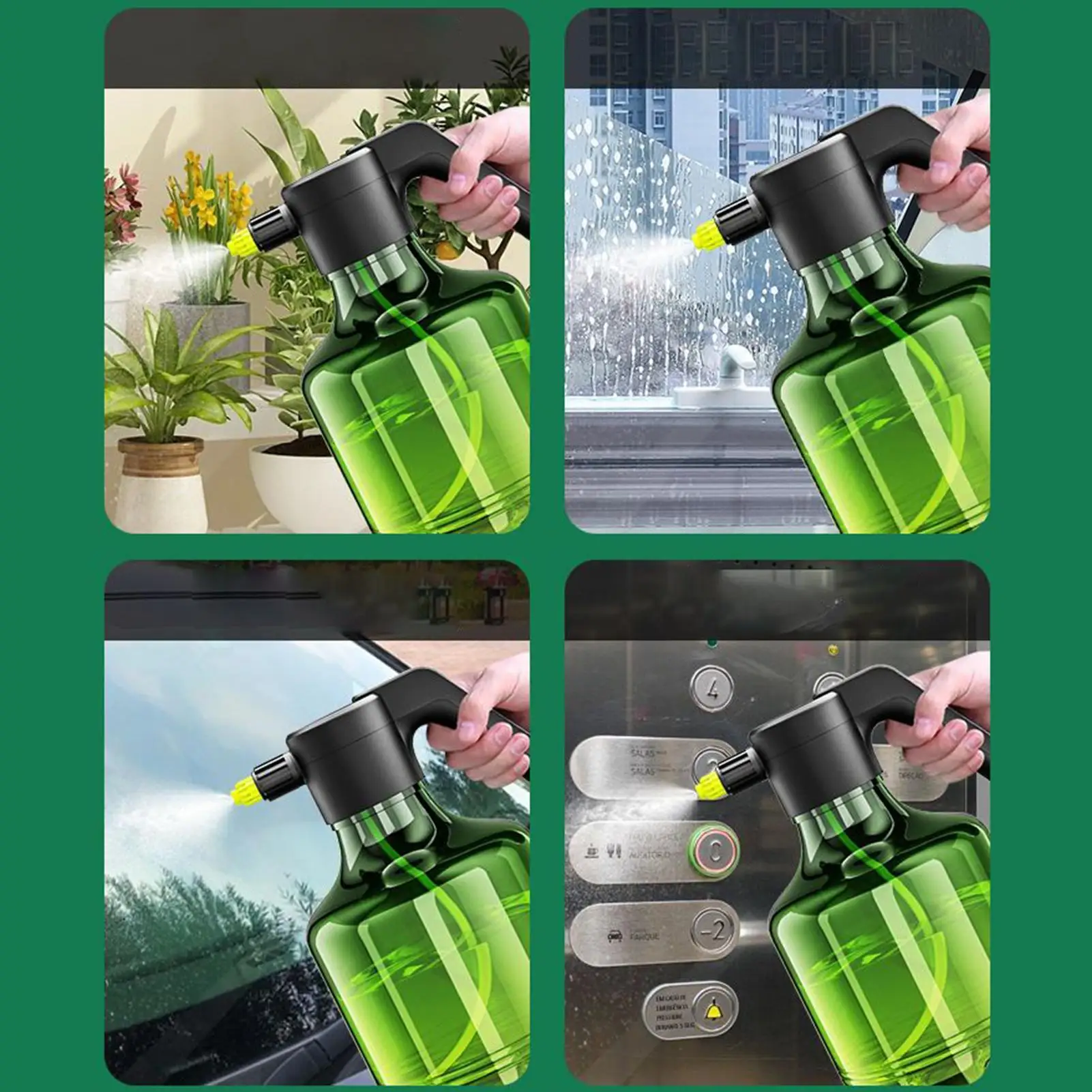 

Electric Sprayer 3000ml Rechargeable Garden Sprayer 1500mAh Adjustable Atomizer Bottle Washer For Outdoor Indoor Cleaning Plant