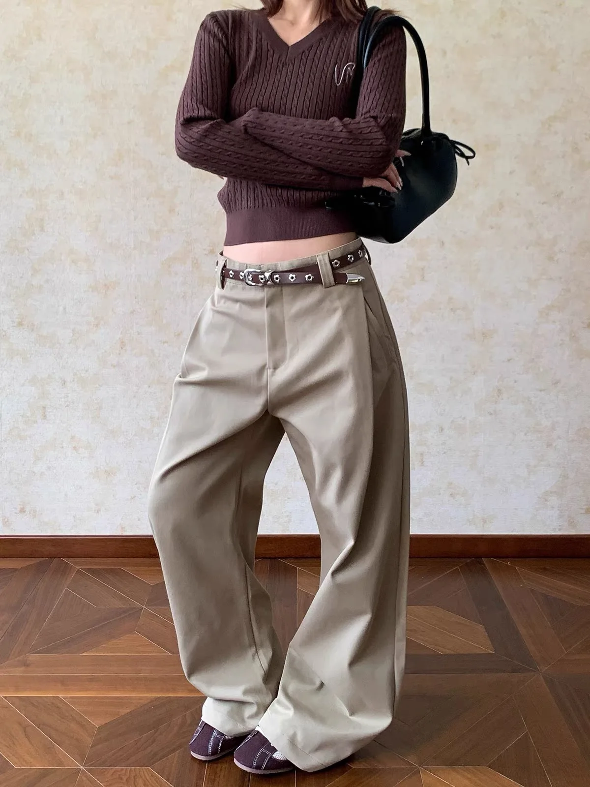 

American Retro Loose Straight Leg Pants Men Women Cleanfit Design Versatile Casual Trousers Polyester Fiber Summer Wear