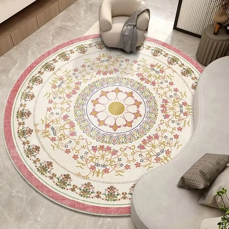 Round Rug – High-Sense Design Floor Mat for Living Room or Bedroom Decor