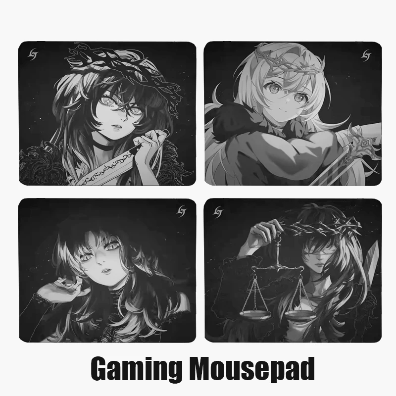 Anime Girls Mousepad Gaming Mousepad 2mm Mid Smooth E-Sports Fps Non-Slip Mouse Pad Gaming Accessories Customized Mousepad