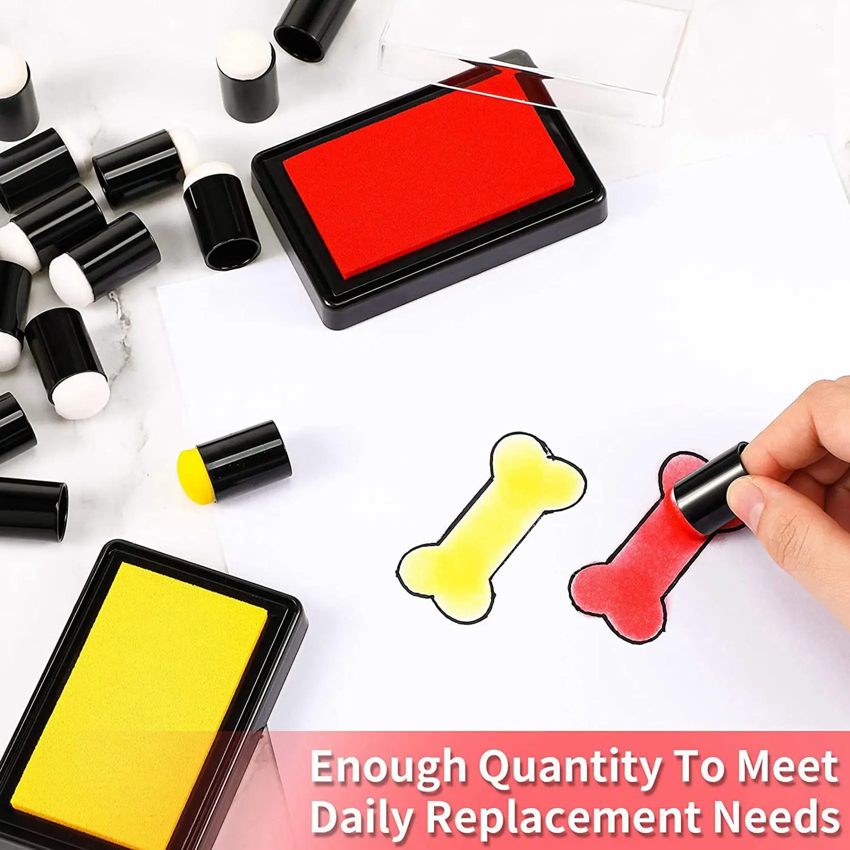 Altamente recomendado-132 Uds esponja para dedos Daubers esponja para pintar con los dedos artesanía dibujo esponja Dauber Set para pintar arte tinta Cra