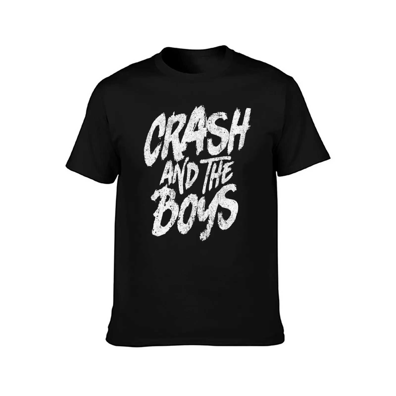 Crash and the Boys T-Shirt Summer Casual Cotton Tee Oversized Streetwear Tops Vintage Graphic Print Loose Fit Short Sleeve