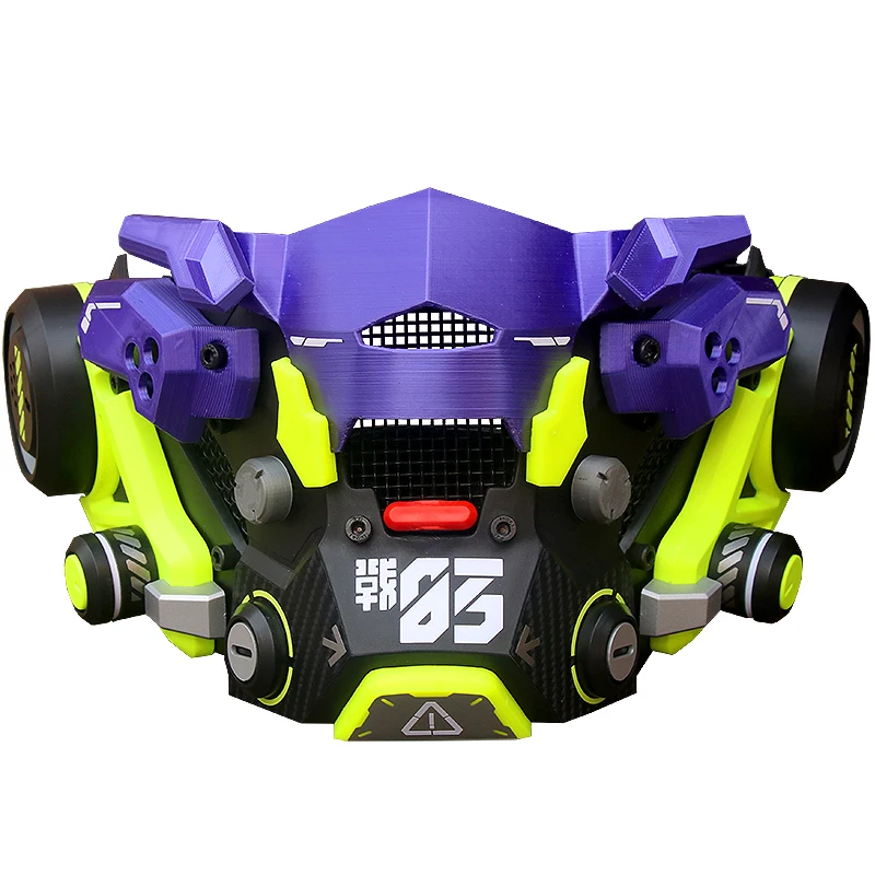 

Маска киберпанка, функциональная механическая полумаска для косплея, центральный город, тактический ремесленный реквизит, маска музыкального фестиваля, маска на Хэллоуин