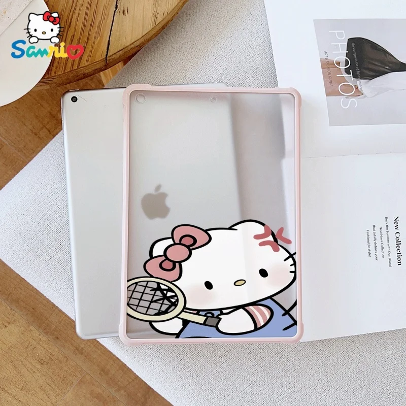 

Прозрачный чехол Sanrio Hello Kittypattern Pink для iPad, подходит для iPad Pro 2022/2024, iPad Air 3/5, iPad Mini 6, iPad 6/10