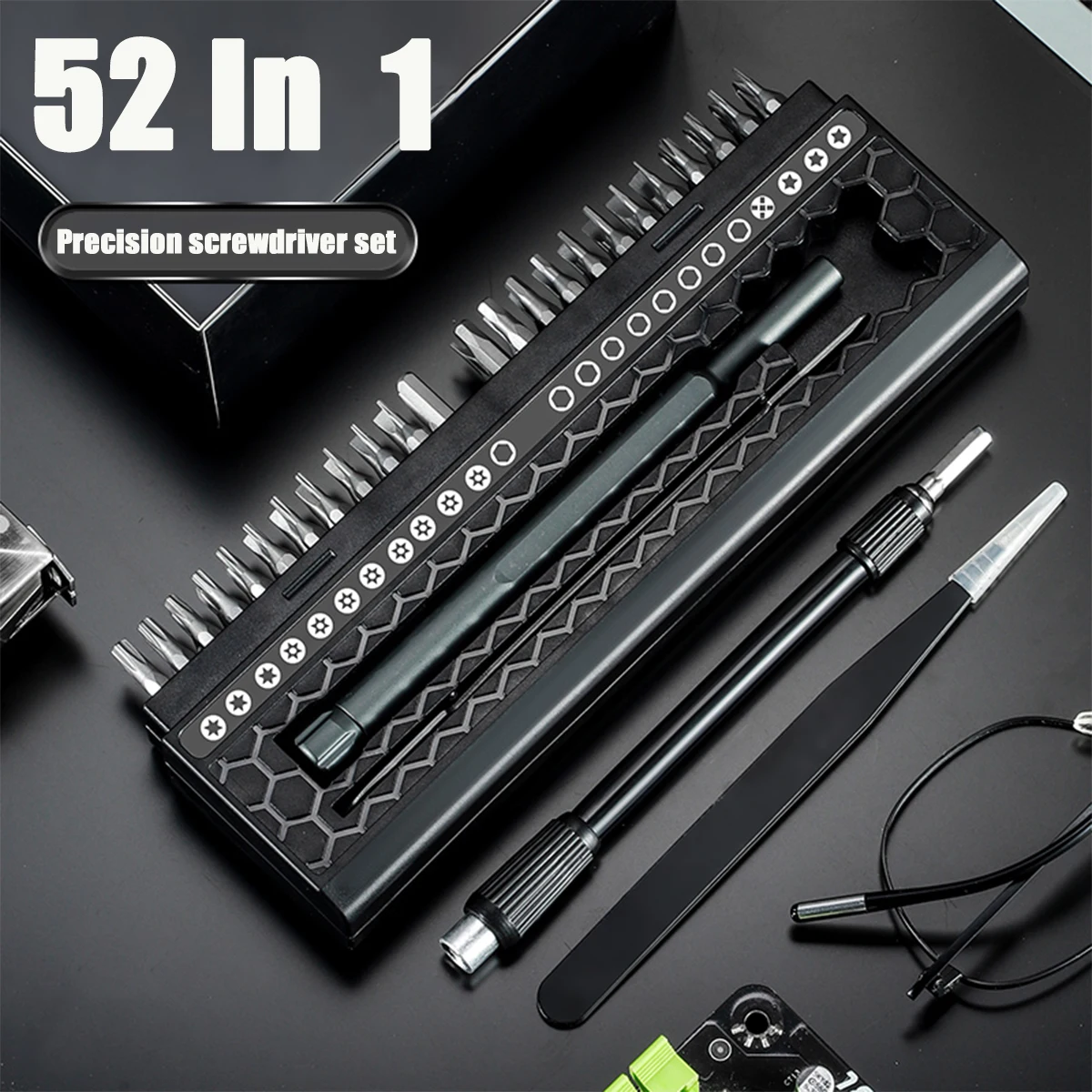 52 in 1 Small Screwdriver Set, Premium Magnetic Mini Repair Tool Kit Professional for Watch Phone Eyeglass Electronic and more