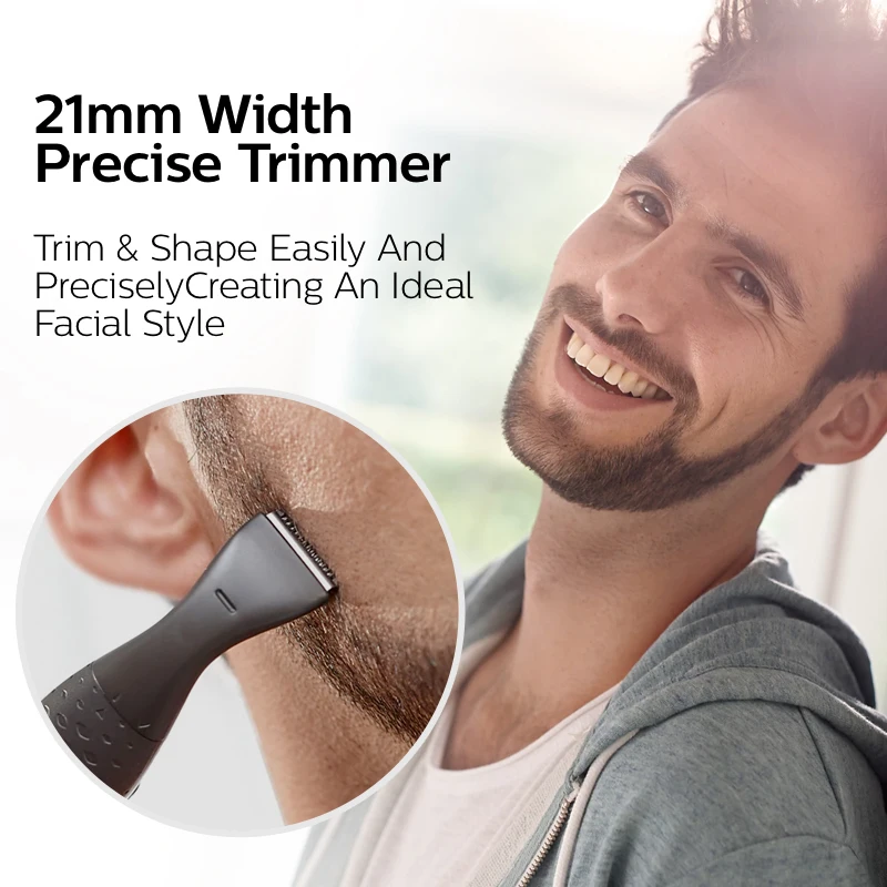 Philips MG1100 Electric Shaver Accurate Beard Styler Facial Hair Grooming Trimmers 3 Size Combs Battery Powered Shaving Razor