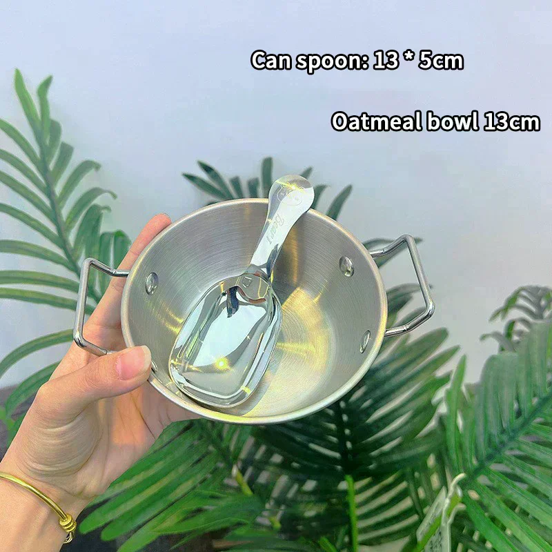 Solo Item Korean Culinary Style Bowl; Lasting Stainless Steel Rice Wine Cup; Double-Fisted Snacks Plate; Instant Ramen Bowl