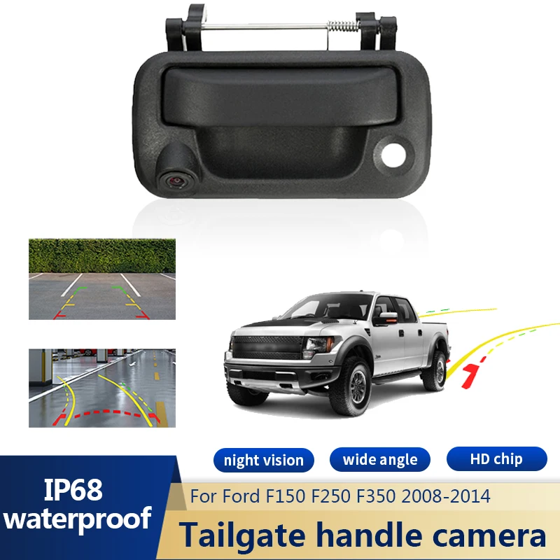 Klamka bagażnika samochodowego Kamera cofania do Forda F150 F250 F350 F450 2008-2014 HD Night Vision Wodoodporna kamera cofania