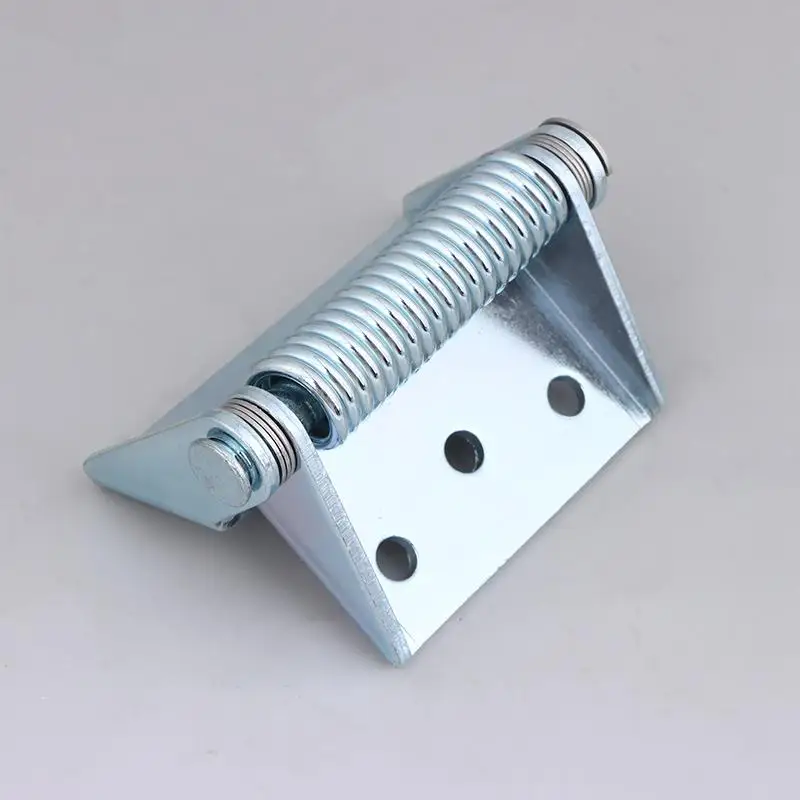 1pc Stainless Steel/Iron Heavy-duty Thickened Hinge With Automatic Spring Closure Reset For Electrical Cabinet Doors