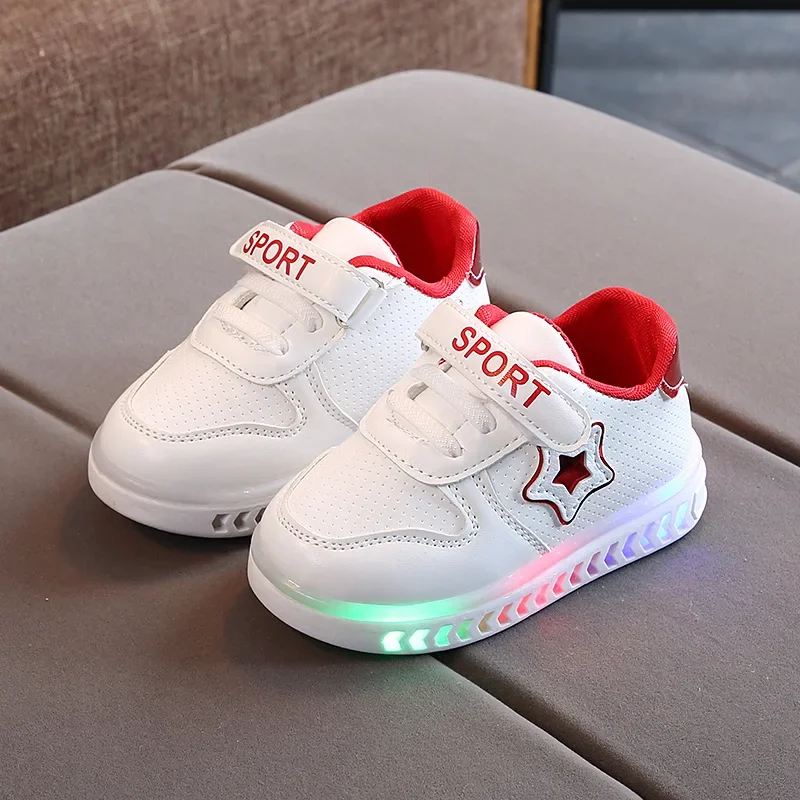 zapatillas LED Kid Sneakers Autumn Girl Luminous Shoe Soft Sole Boy Casual Shoes Anti Slip Skate Shoes Child Shoe zapatos niña