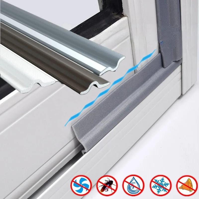 20M Window Weather Seal Strip Acoustic Foam Wall Insulation for Sliding Door Windows Windproof Soundproof Cotton Seal Sound