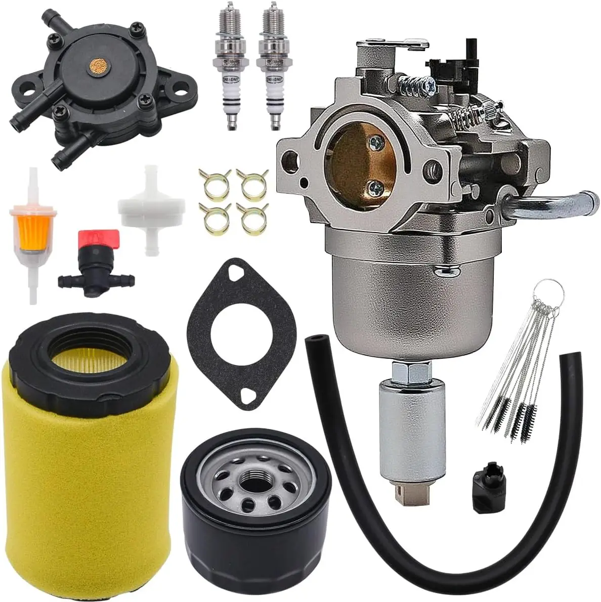 PP19A42 Carburetor for Poulan Pro PP19A42 Riding Lawn Mower 960460077 00 (Includes Air Filter Oil Filter Tune Up Kit)
