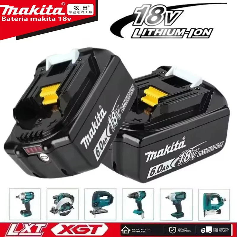 100% oryginalna bateria Makita 18v bl1850b BL1850 bl1860 bl 1860 bl1830 LXT400 6,0Ah do narzędzi makita taladro