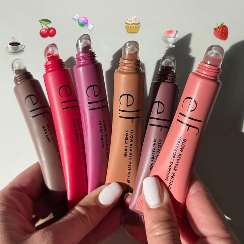 Elf-Lipgloss, getönter Lippenbalsam, leicht, feuchtigkeitsspendend, nährend, reparierend, verbessert die Trockenheit von Lippenlinien, schafft natürliche, pralle Lippen